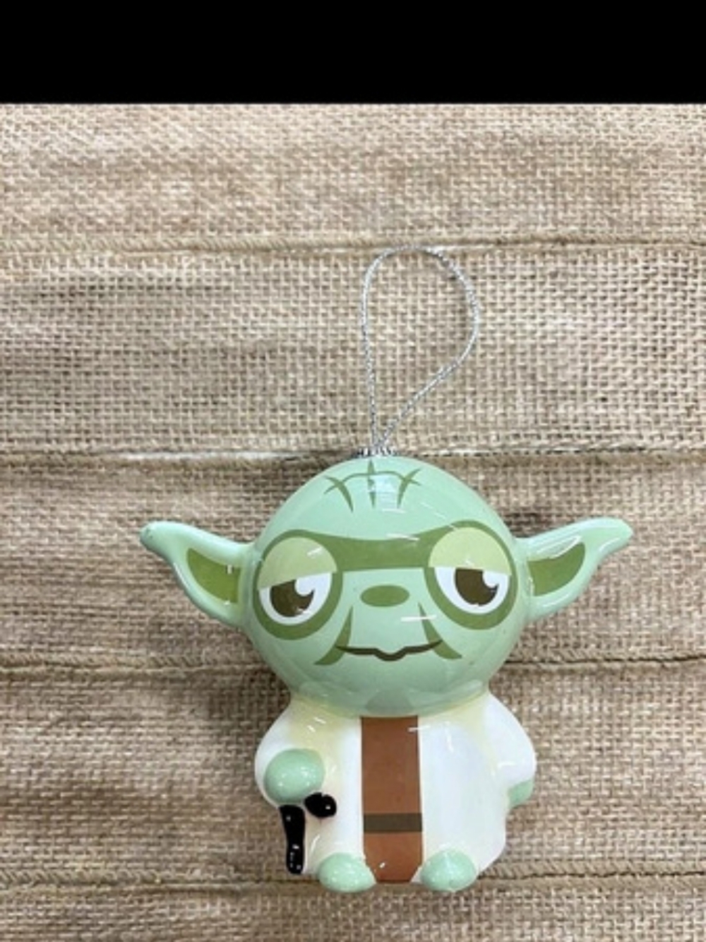 Hallmark Star Wars decoupage Yoda lightweight plastic 3.75 inches tall